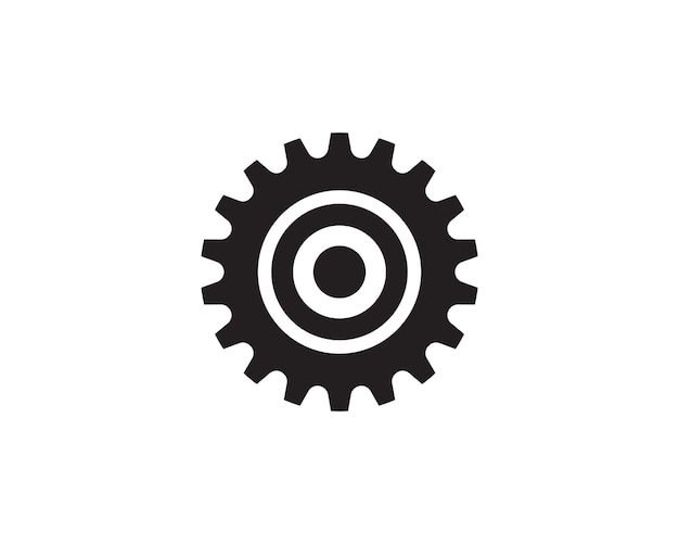 Gear logo template vector icon