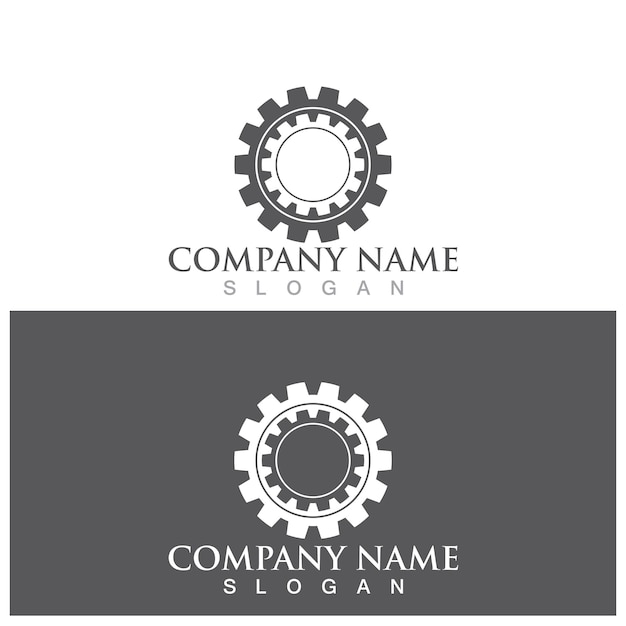 Vector gear logo template vector icon