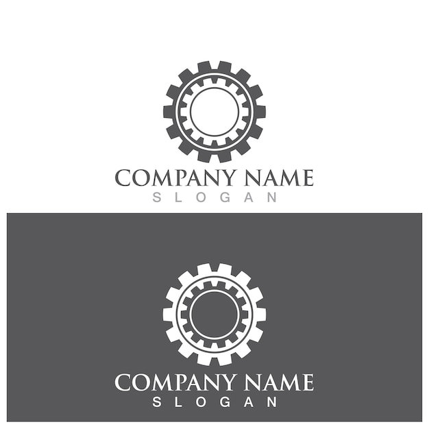 Gear logo template vector icon