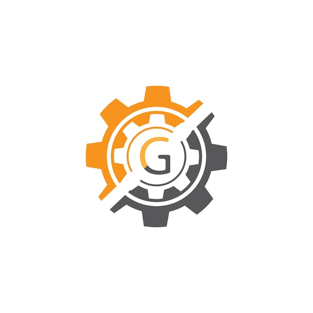 Значок вектора шаблона логотипа Gear