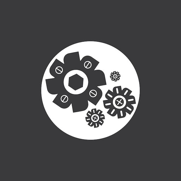 Gear logo template vector icon