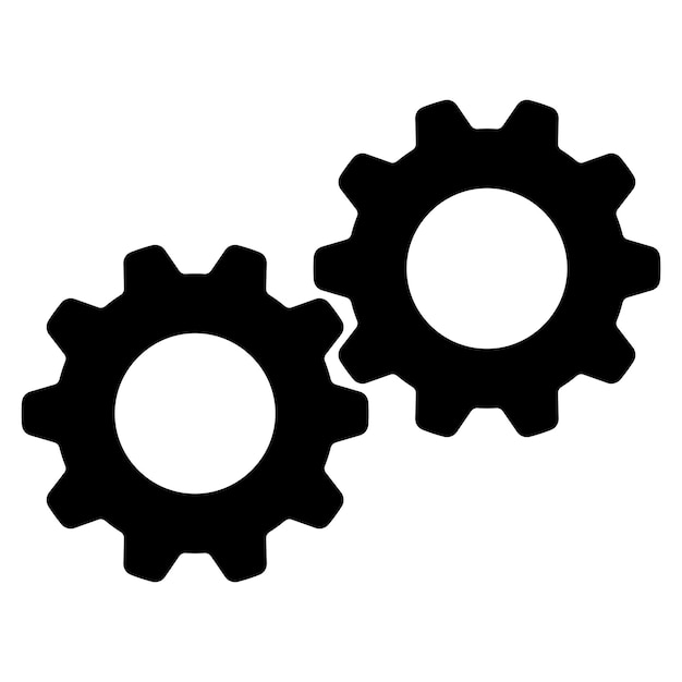 Gear logo vector illustration abstract design