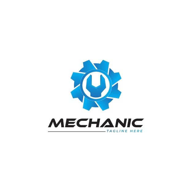 Vector gear mechanic logo icon vector