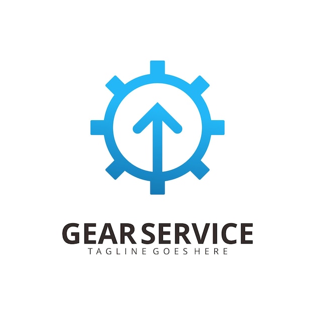 Шаблон дизайна логотипа gear service