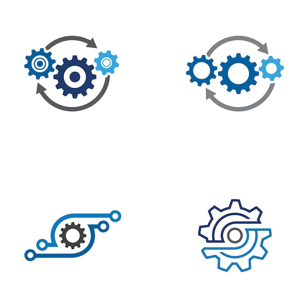 Gear Template vector icon illustration