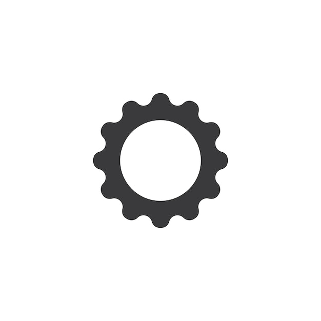 Gear template vector icon illustration