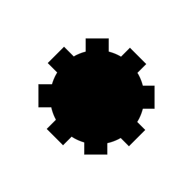 Gear transmission icon vector template logo trendy collection flat design