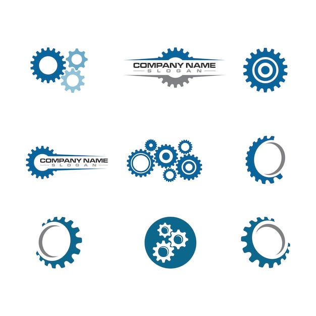 Gear vector icon illustration design template