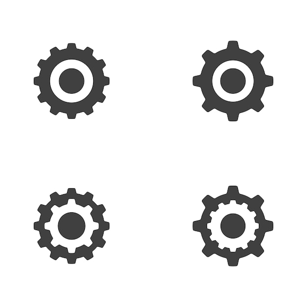 Gear vector icon illustration design