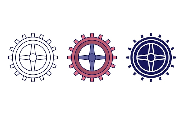 Gear vector icon