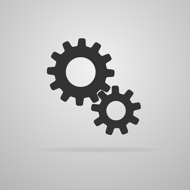 Gear_wheel_icon vector illustration