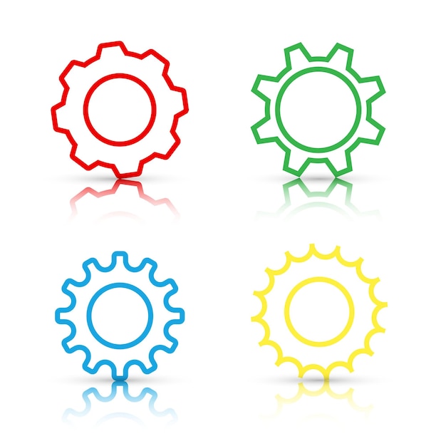 Vector gears iconen