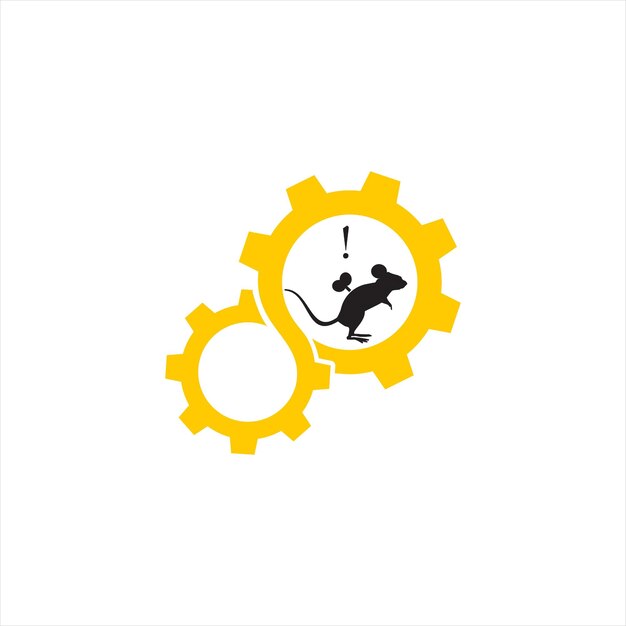 Gears Logo Design Industrial Vector Element