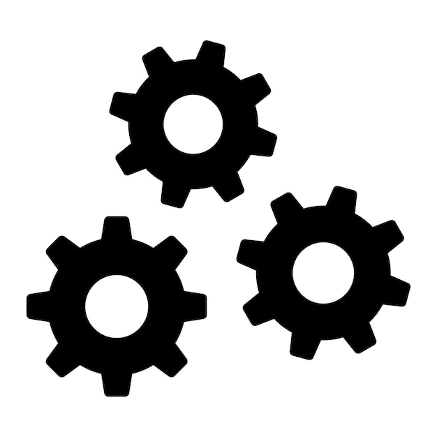 Gears Vector Icon Design Illustration