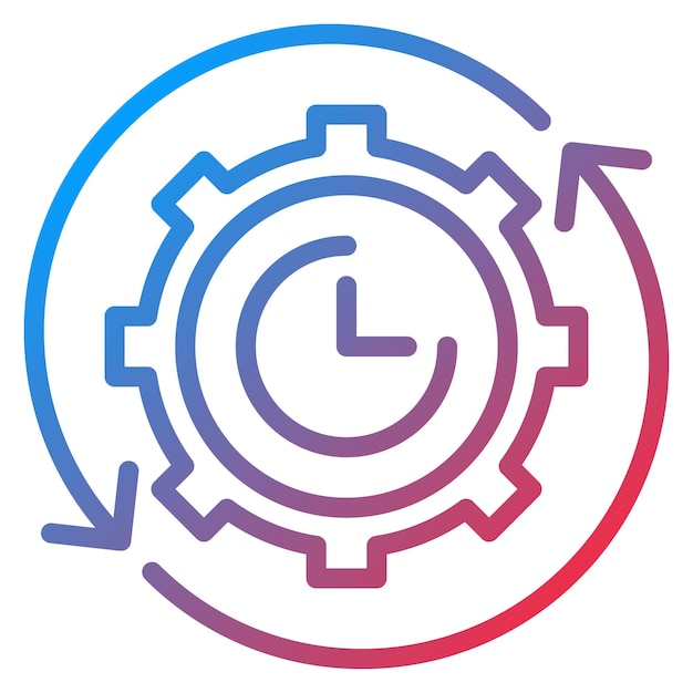 Geautomatiseerde Scheduling App icoon vector afbeelding Kan worden gebruikt voor Cyberpunk
