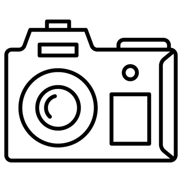 Geavanceerde camera vector illustratie