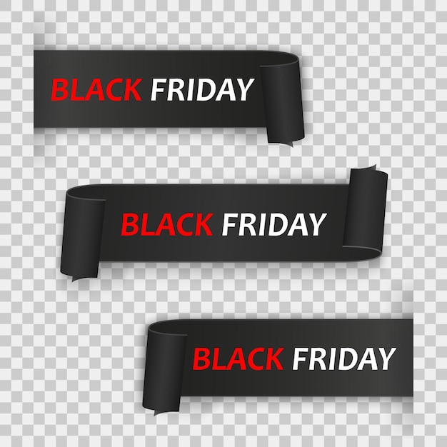 Gebogen black friday linten set