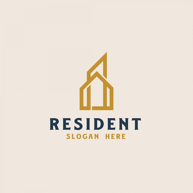 Gebouw onroerend goed logo sjabloon. vector illustratie