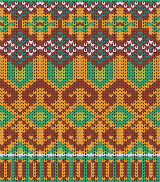 Gebreide tribal patroon textuur ontwerp