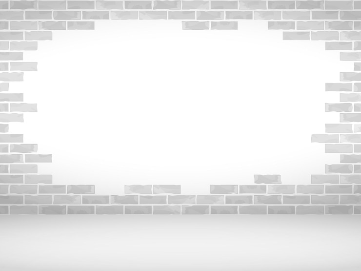 Vector gebroken bakstenen muur en vloer vectorillustratie eps10