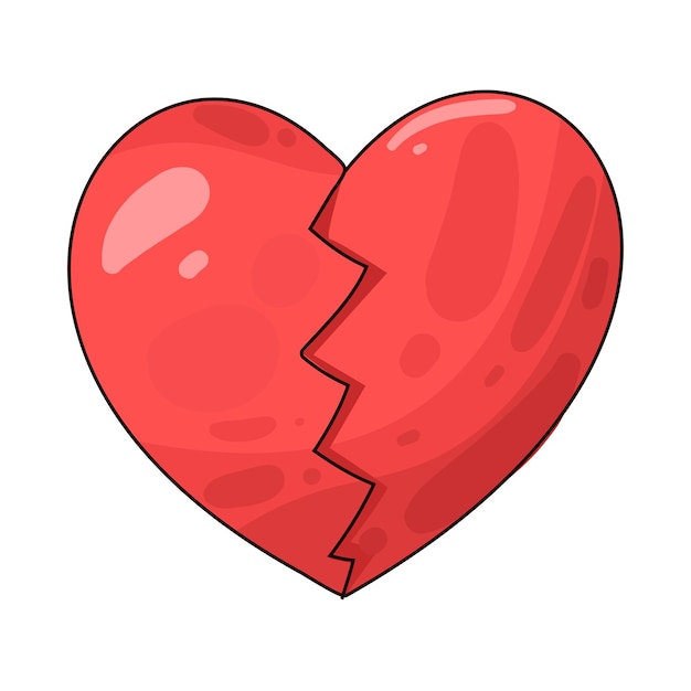 Gebroken hart.