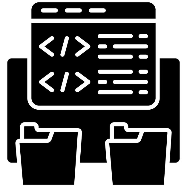 Gebruiksgebieden Glyph Solid Black Illustration