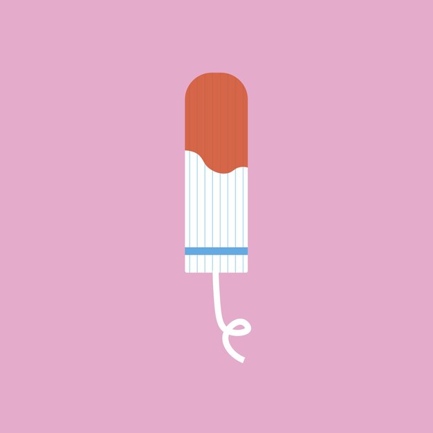 gebruikte vrouwelijke tampon pictogram vector illustratie symbool