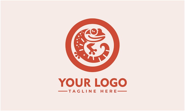 Gecko Circle Logo Vector verbetert de bedrijfsidentiteit