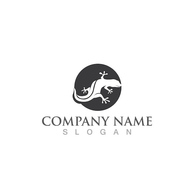 Gecko green logo vector symbol