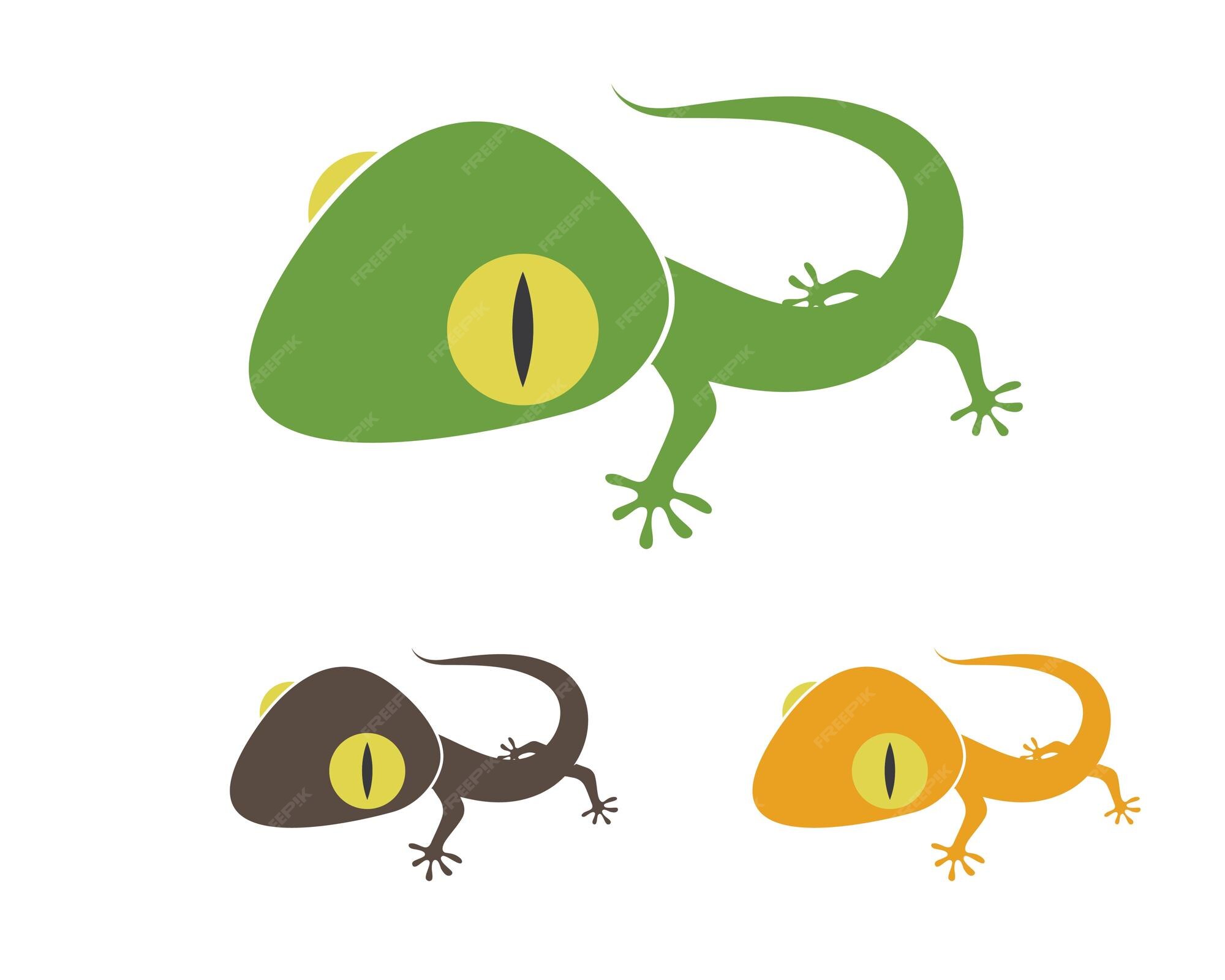Premium Vector | Gecko logo vector icon illustration template
