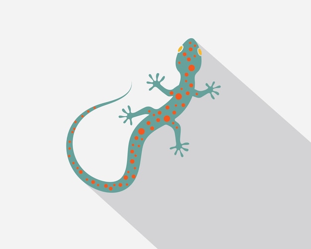 Vector gecko logo vector icon illustration template