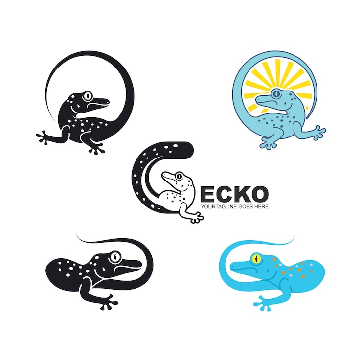 Vector 도마뱀붙이 벡터 아이콘 일러스트 디자인