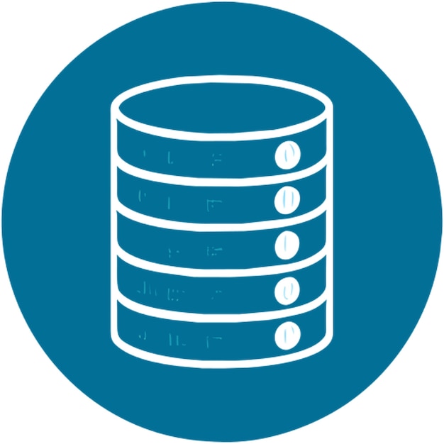 gecodeerd database icoon