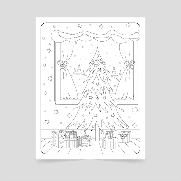 Pagina 5 Kerstboom Kleurplaat Afbeeldingen Gratis downloaden op Freepik