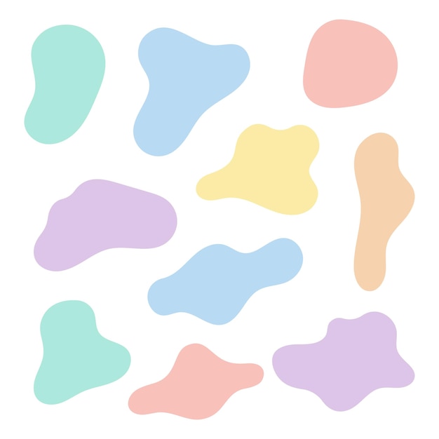 Gedempte egale kleurblobs
