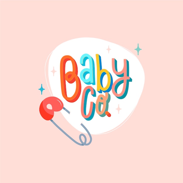 Gedetailleerd babylogo