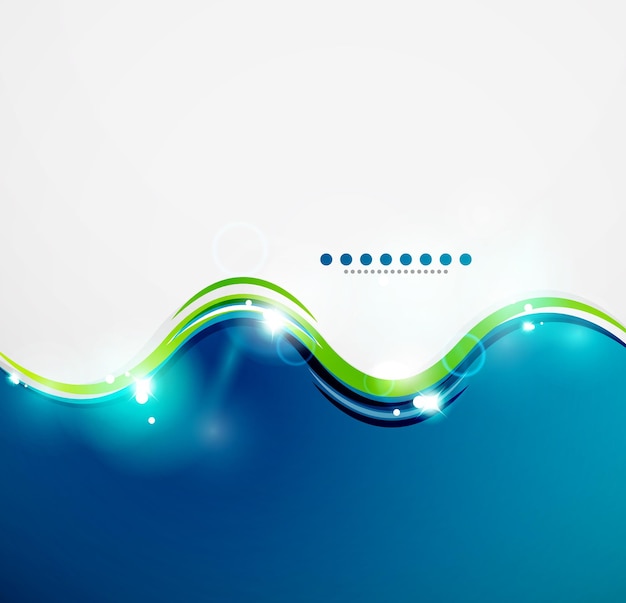Gedetailleerde blauwe golvende vector abstracte achtergrond