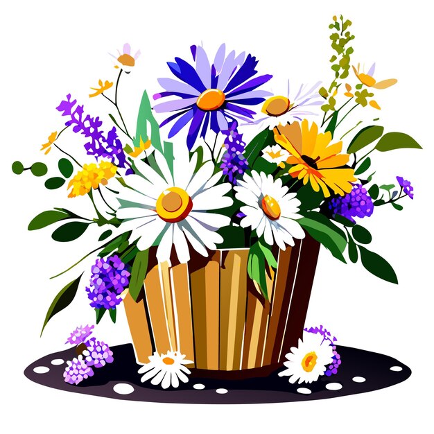 Gedetailleerde en geïsoleerde daisy vector illustratie