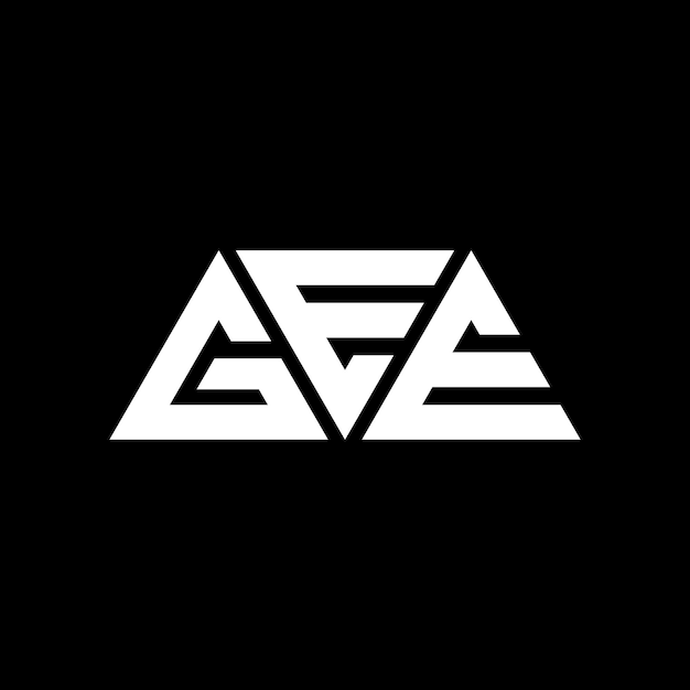 gee triangle letter logo design with triangle shape gee triangle logo design monogram gee triangle vector logo template with red color gee triangular logo simple elegant and luxurious logo gee