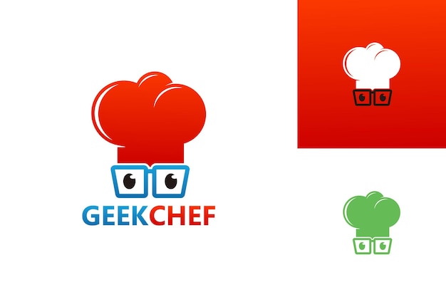 Geek Chef Logo Template Design Vector, Emblem, Design Concept, Creative Symbol, Icon