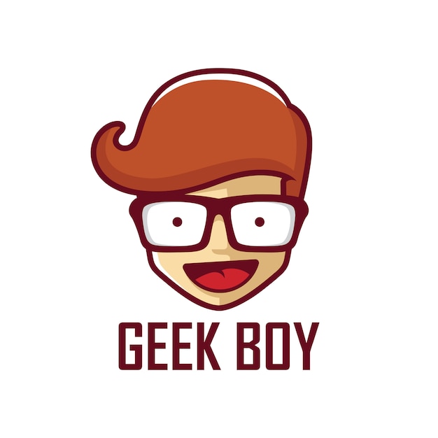 Geek jongen logo