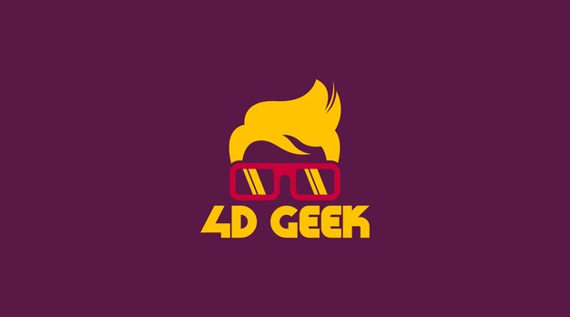 geek logo design concept vector geek logo template in flat color design style