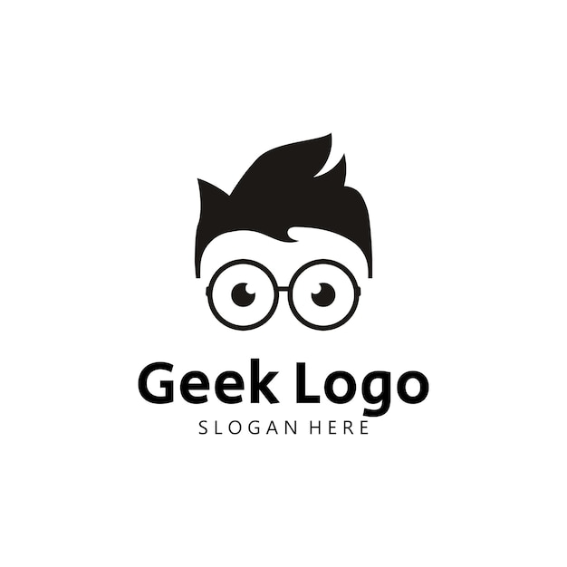 Geek Logo sjabloon vectorillustratie