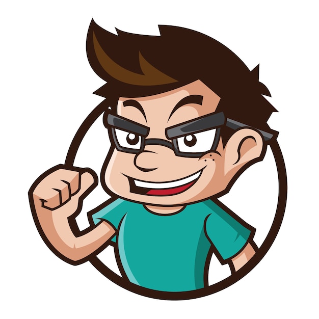 Geek Mascot Logo