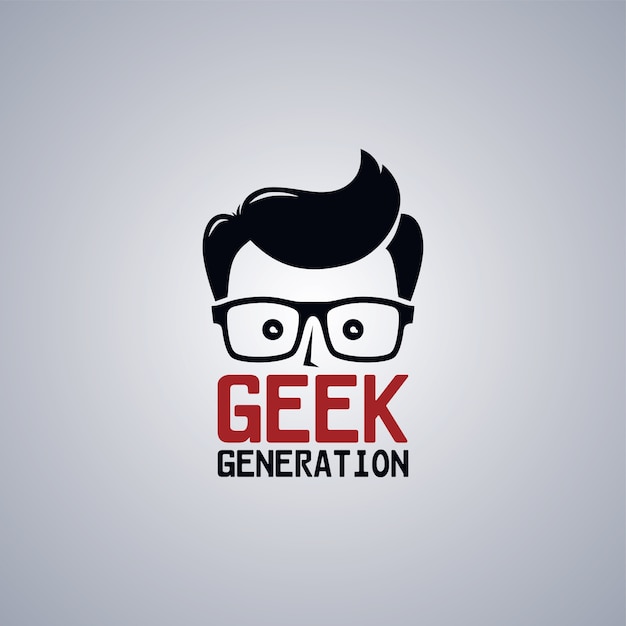 Geek nerd man