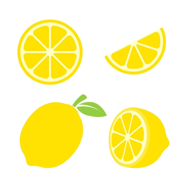 Vector geel citroenfruit.