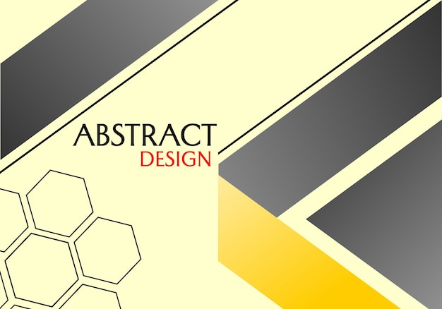 Geel geometrisch abstract achtergrond modern vectorontwerp voor de website van de bannerdekking