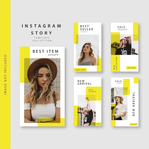 geel Instagram-verhaal