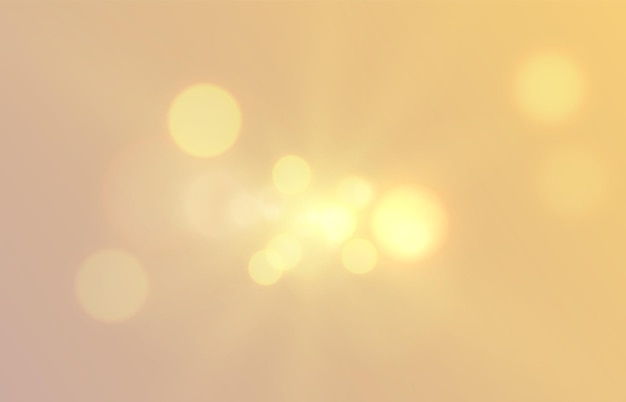 Geel lichteffect met lensflare png vector