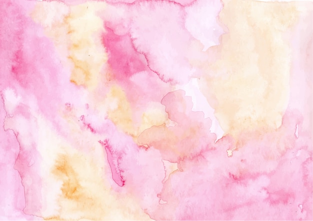 Geel roze abstracte aquarel textuur achtergrond